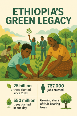 44/25 Ethiopia’s Green Legacy: An Impressive Experiment In Reforesting The Future