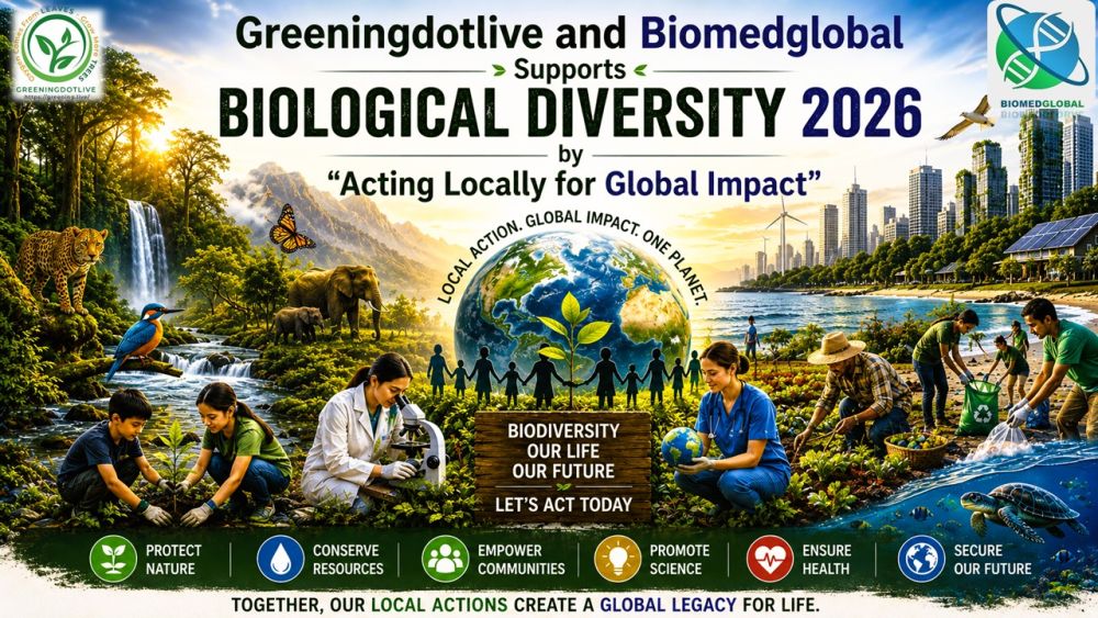 Greeningdotlive and Biomedglobal Support Biological Diversity 2026 by "Acting Locally for Global Impact"